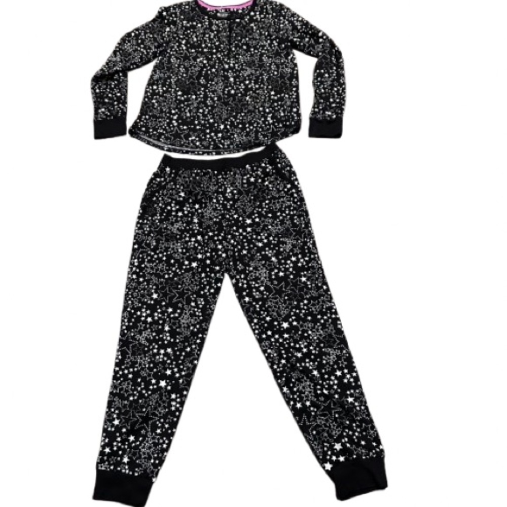 Cuddl Duds Celestial Star Pajamas Loungewear Comfort Cozy Vacation Travel Size S